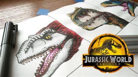 Drawing Jurassic World Dominion Theme New Dinosaurus Youtube