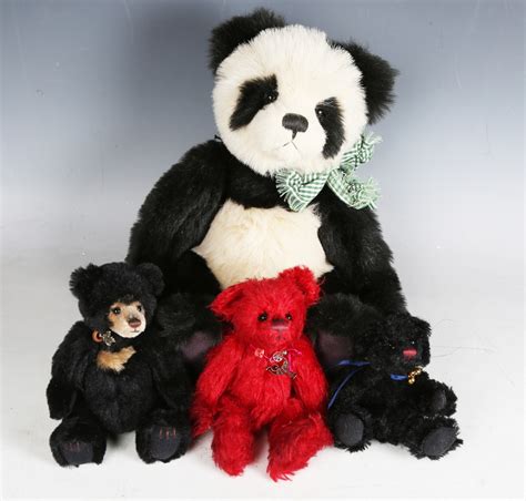 A Charlie Bears Poppy Panda Bear With Tag Two Minimo Collection By