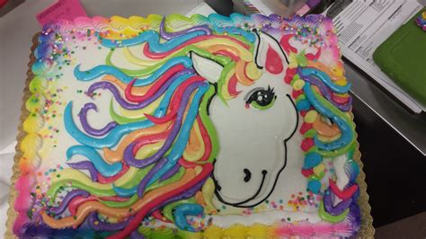 Edible icing art is a great way to make a cake and cupcakes look . Lisa Frank Pony Cake 2 | Jess Turner | Flickr