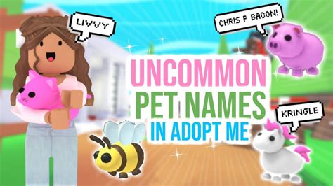 Aesthetic Names For Adopt Me Pets