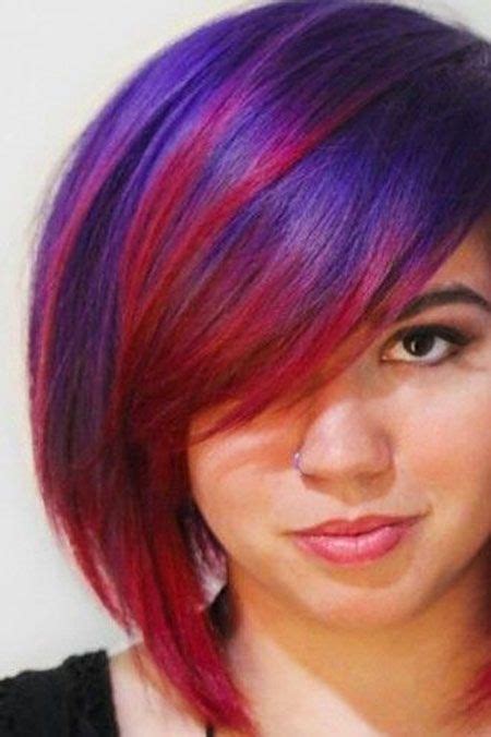 Red Hair With Purple Roots Magenta Hair Black Hair Dye Permanent