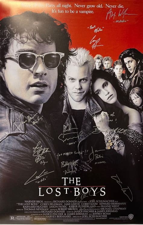 Autograph Signed The Lost Boys Poster Coa Etsy