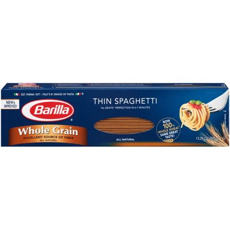 Barilla Whole Grain Thin Spaghetti 1325 Oz Instacart