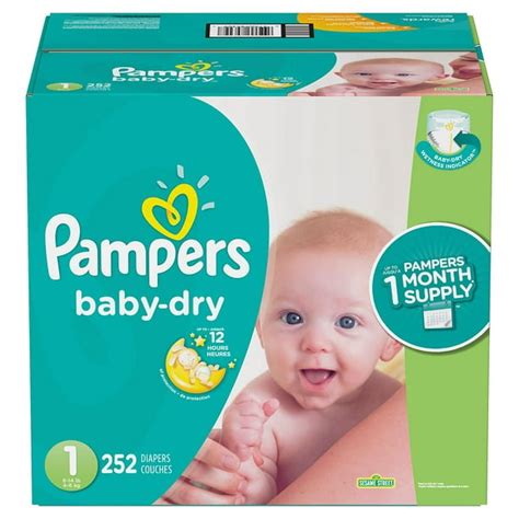 Item By Pampers Baby Dry One Month Supply Diapers Size 1 252 Ct 8