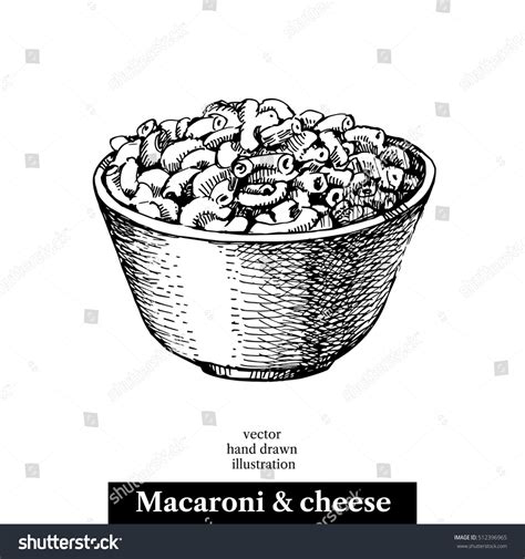 Who says kids only want to eat hot dogs, pizza, burgers, and macaroni and cheese? Hand Drawn Sketch Homemade Macaroni Cheese Stock Vector ...