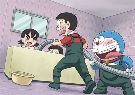 Doraemon Nobi Nobita Minamoto Shizuka And Hidetoshi Dekisugi Doraemon Drawn By Gachon Jirou