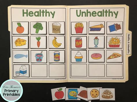 Maybe you would like to learn more about one of these? Science File Folder Activity ~ Healthy and Unhealthy ...