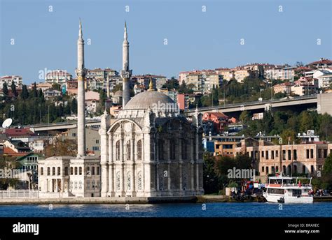 Ortakoy Mosque And The Bosphorus Bridge Istanbul Turkey Stock Photo
