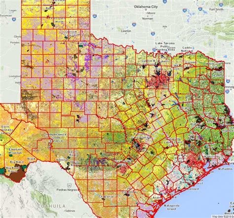 Texas County Map Interactive Free Printable Maps