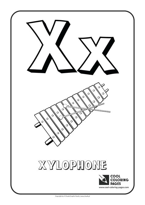 Letter X Coloring Pages At Free Printable Colorings