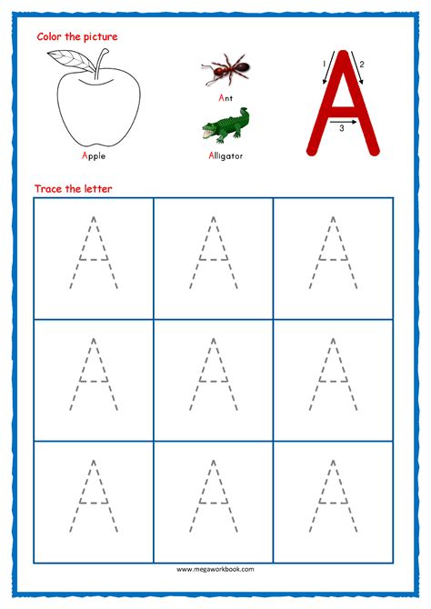 Capital Letter A Tracing Worksheet Cfb