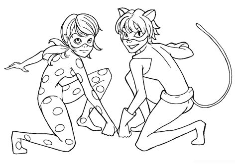 Coloring pages coloring ladybug and cat noir best youloveit com. Ladybug And Cat Noir Coloring Pages Coloring Pages