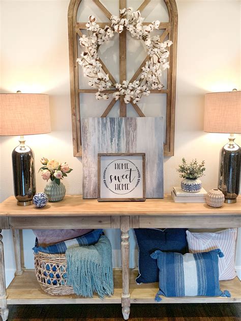 Style Your Entryway Table With Home Decor Pieces You Love And Lamps