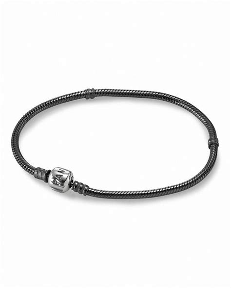 Pandora Moments Collection Oxidized Silver With Signature Clasp