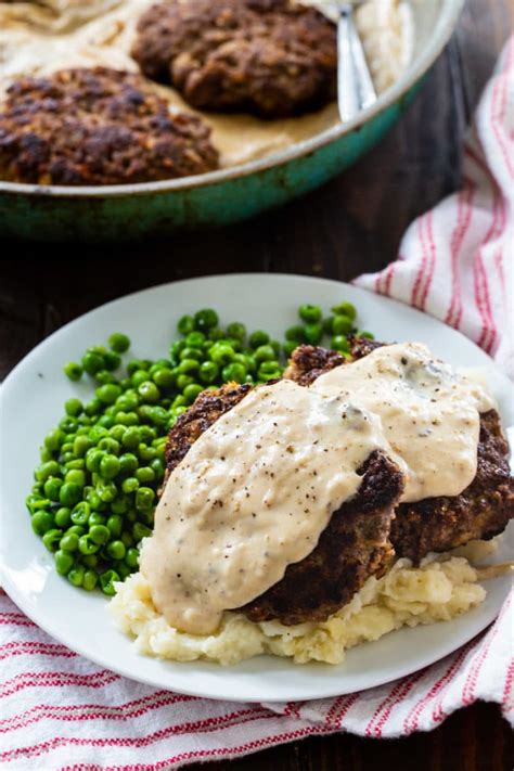 Cooked on the grill or fried in a pan, you will savor this. Hamburger Steak with Country Gravy | Recipe | Hamburger ...