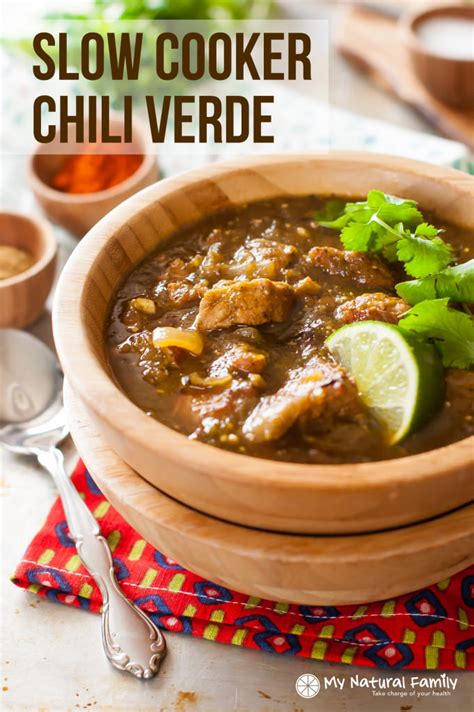 By using prepared green salsa, you can have an authentic tasting chili verde without the slicing and dicing! Pork Chili Verde Crock Pot Recipe {Paleo, Clean Eating ...