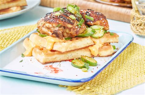 Jetzt ausprobieren mit ♥ chefkoch.de ♥. 🏅 Poulet barbecue coréen et gaufres Cette recette coréenne ...