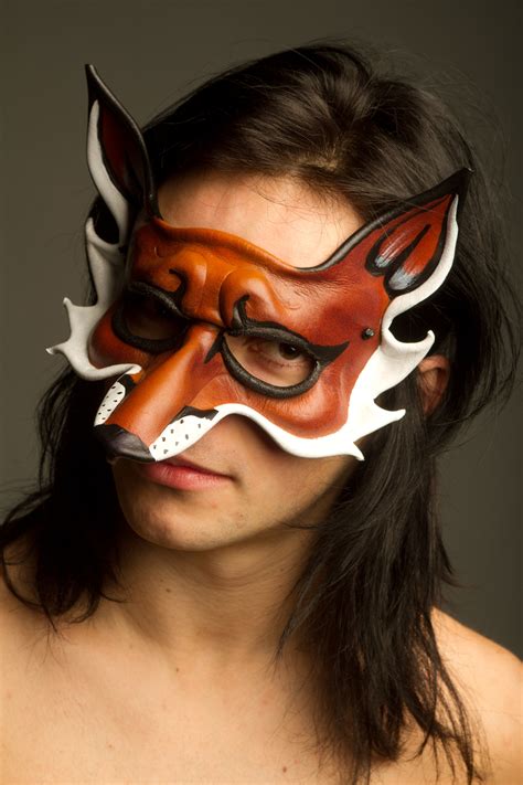 Leather Fox Mask
