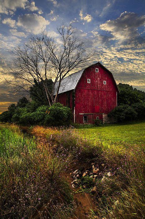 The Big Red Barn Print By Debra And Dave Vanderlaan Barn Pictures