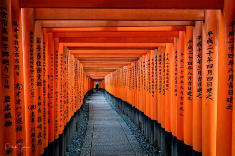The shrine is famous for its thousands of torii gates. Fushimi Inari Taisha Shrine - My Kyoto Photo