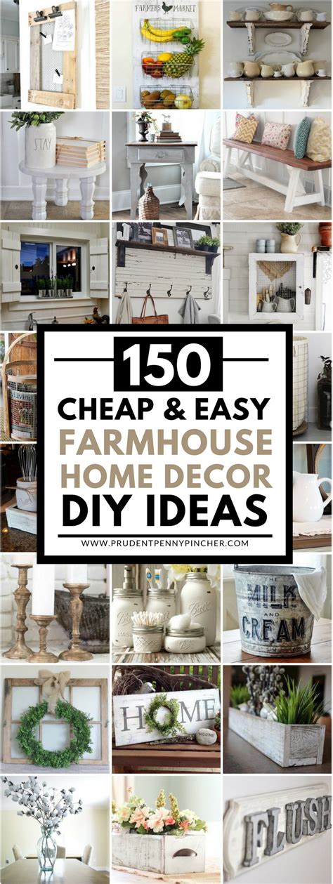 150 Cheap And Easy Diy Farmhouse Style Home Decor Ideas Prudent Penny