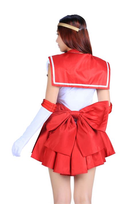 Halloween Party Cosplay Costume Sailor Mars Hino Rei Uniform 1st