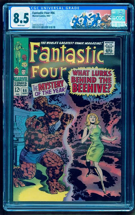 Fantastic Four 66 Cgc 85 White Pages 💎 Origin Of Him Adam Warlock