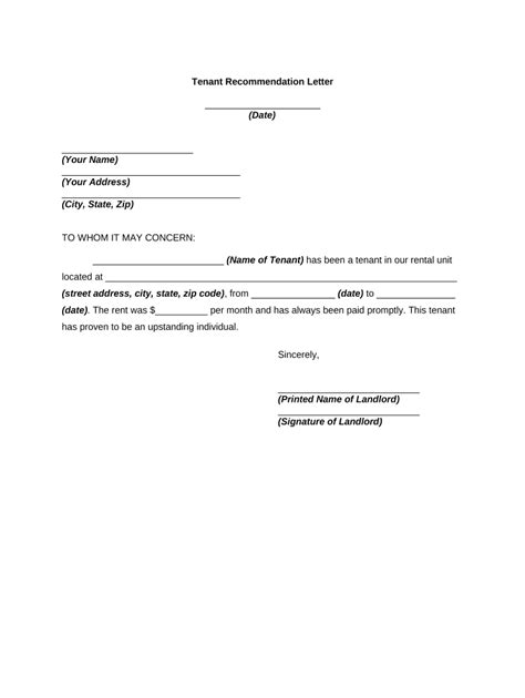 Tenant Reference Letter Sample From Employer
