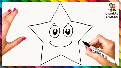 Cómo Dibujar Una Estrella Paso A Paso Dibujo Fácil De Estrella