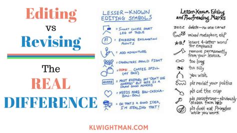 Editing Vs Revising The Real Difference Klwightman