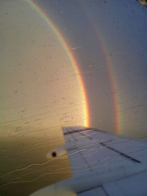 Spectacular Rainbow Seen From The Airplane Travel Moments In Time