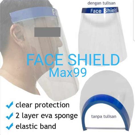 Jual Alat Pelindung Wajah Mika Face Shield Pelindung Wajah Muka Face