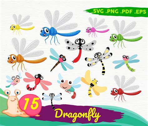 Dragonfly Svg Bundle Dragonfly Dxf Dragonfly Png Dragonfly Eps