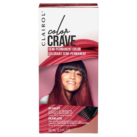Clairol Color Crave Semi Permanent Hair Color Scarlet