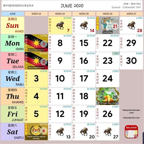 Extraordinary Calendar 2020 Malaysia Kuda Calendar 2020 Blank