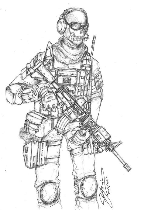 Dibujos Para Colorear De Call Of Duty Para Imprimir