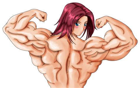 Rule 34 Back Biceps Blush Code Geass Extreme Muscles Female Flex Highres Kallen Stadtfeld