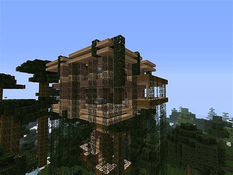Modern Jungle Tree House Minecraft Project