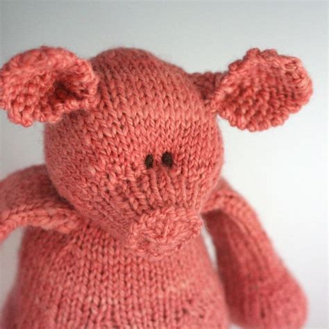 Who wouldn't love a toy made from one of these free amigurumi crochet patterns? Piggy - Jacob Wool Hand Knit Large Stuffed Animal - Toy ...