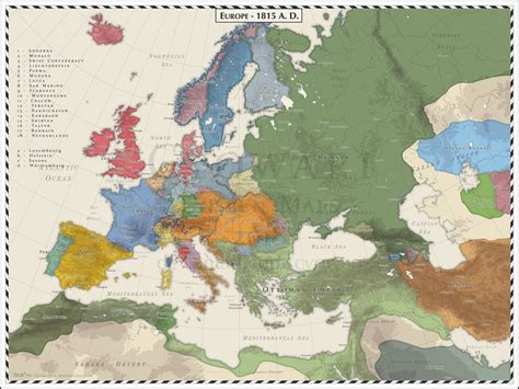Europe 1815 By Cyowari On Deviantart