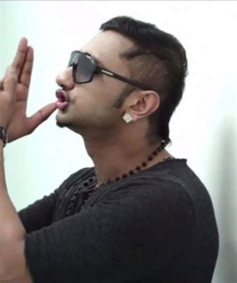 Honey Singh Hairstyle In Brown Rang