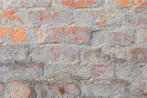 Closeup Of Weathered Brick Wall Texture Stock Image Image Of Paint