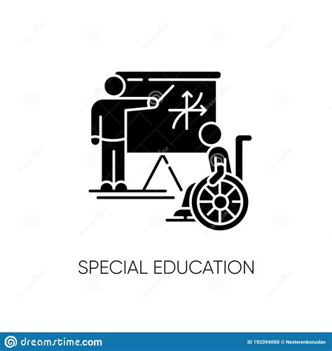 Download Special Education Black Glyph Icon Stock Vector - Illustration of academic, college: 192094060