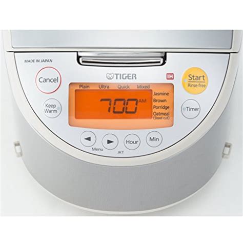 Tiger Corporation JKT B10U C Induction Heating 5 5 Cup Uncooked Rice