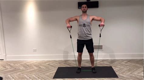Resistance Band Upright Row Youtube