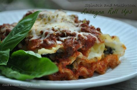 If you're a lasagna fan, then you'll surely fall in love with today's recipe! Once a Mom Always a Cook: Spinach and Mushroom Lasagna ...