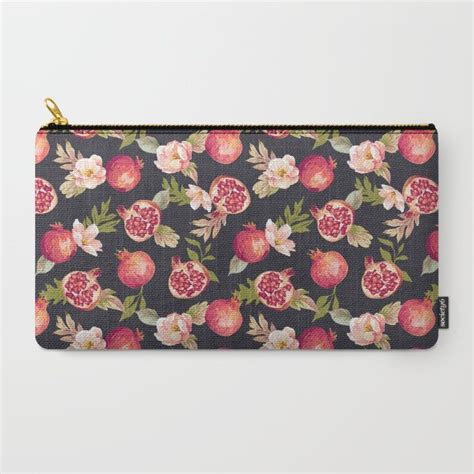 Seamless pattern with floral pomegranate fruit. Pomegranate patterns by Better HOME | Pattern, Pouch, Floral