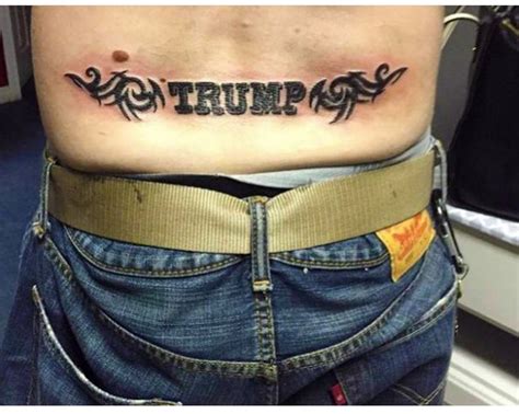 Imagine Being So Obsessed With Another Man That You Get A Tramp Stamp