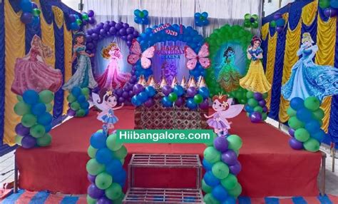 2d Princess Theme Birthday Party Decoration In Bangalore Catering