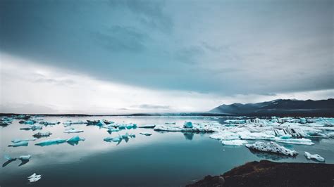 Icebergs Ice Lake Snow Winter Wallpaper 3840x2160 Uhd 4k
